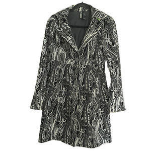 Bisou Bisou Long Victorian Gothic Black/Gray‎ Small Wednesday Addams Jacket